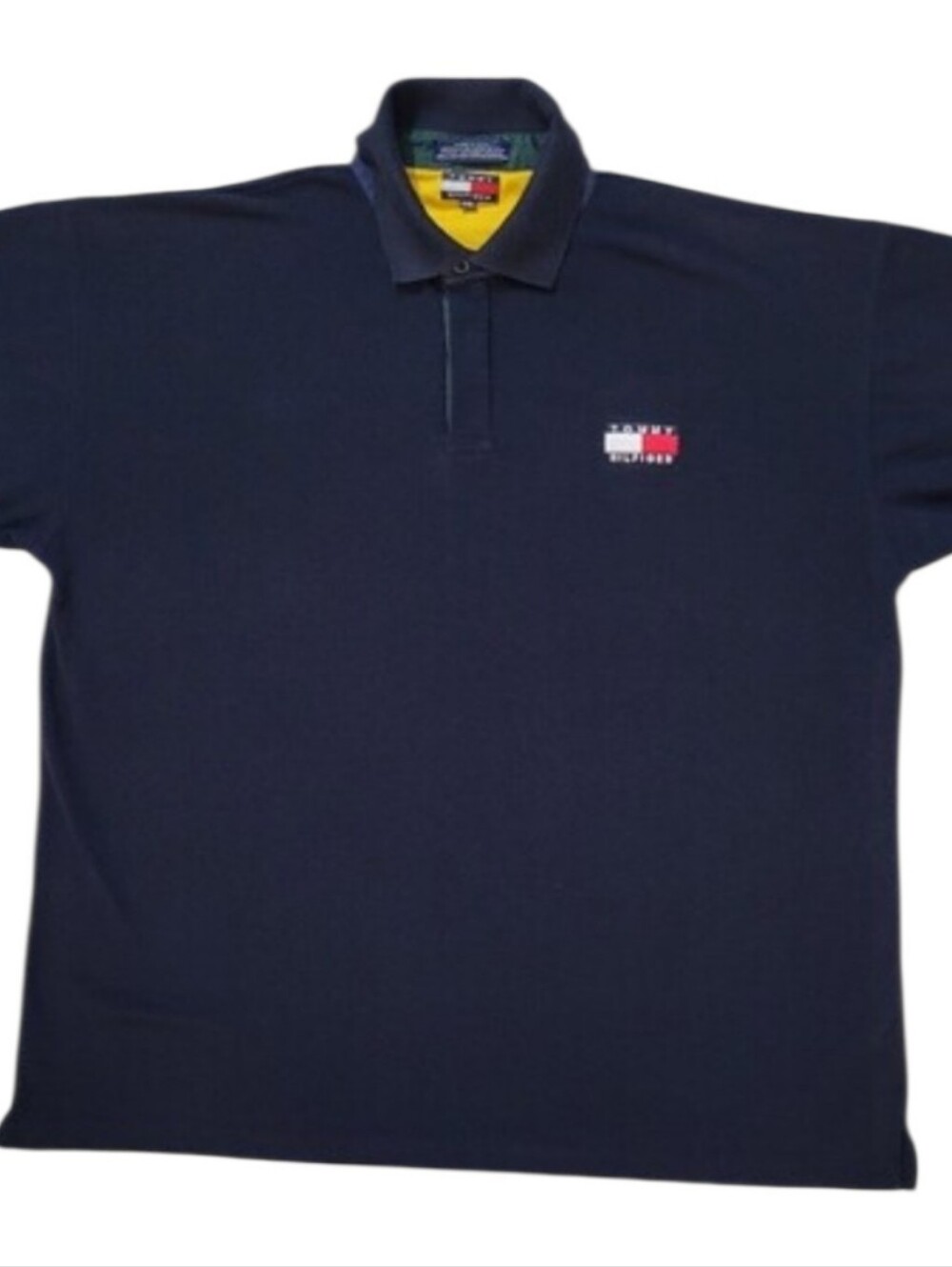 Grandpacore Vintage 90’s Tommy Hilfiger Polo Shirt Made in USA XL Logo Embroider